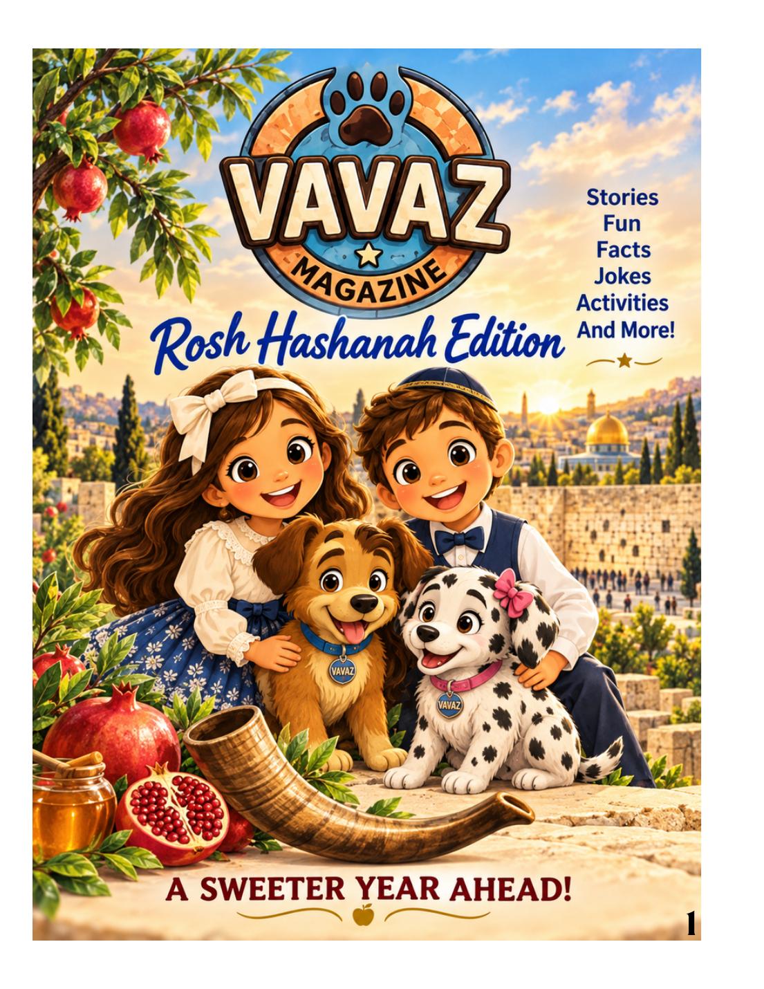 Cover of Vavaz issue 19: Rosh Hashanah Edition: A Sweeter Year Ahead