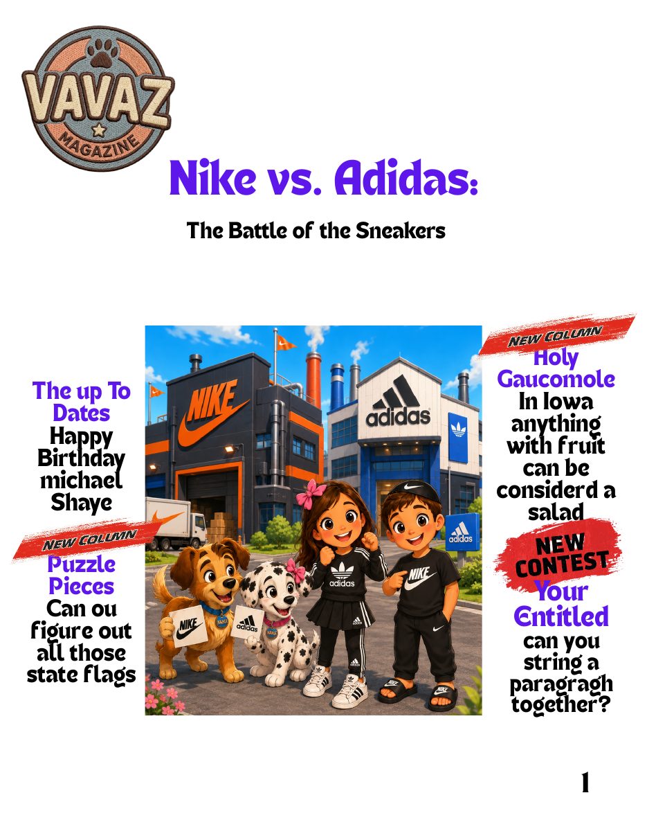 Cover of Vavaz issue 14: Nike vs. Adidas